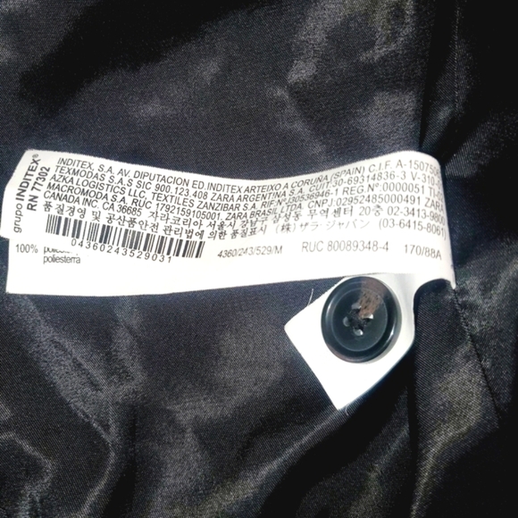 ZARA Jackie Army Green Oversized Teddy Faux Sherpa Cropped Jacket/Coat Women's M - Picture 12 of 12